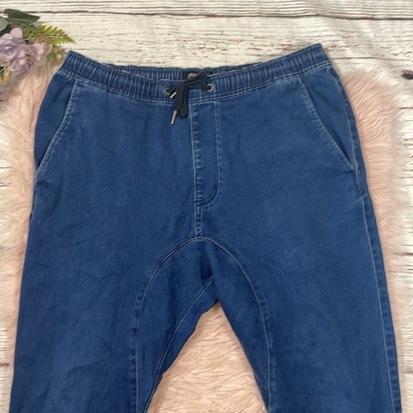 Zanerobe sureshot drawstring denim joggers pants - Picture 7 of 11